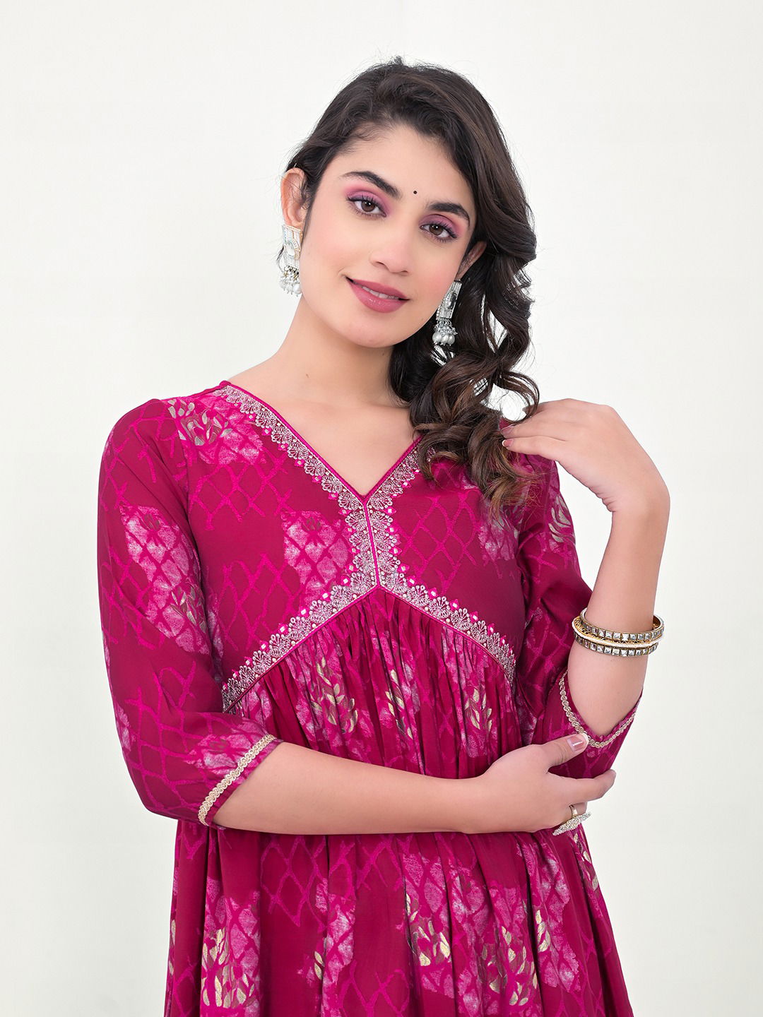 Label Khoj Alia Cut Embroidery Kurtis Wholesale Clothing Suppliers In India